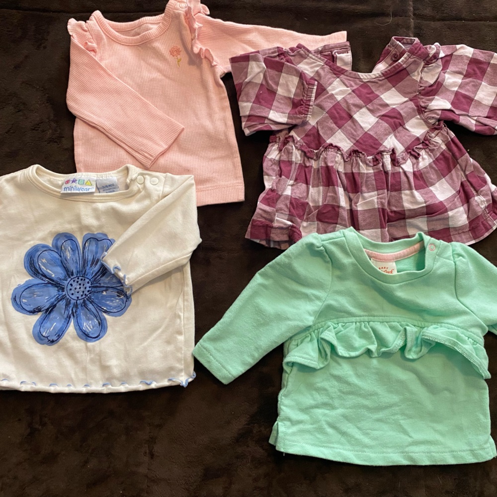 Kids Colorful Long Sleeve Tops Set